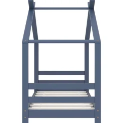 Mobilier Pour Bébés & Tout-Petits-vidaXL Cadre de lit d'enfant Bois de pin massif 70x140 cm Gris
