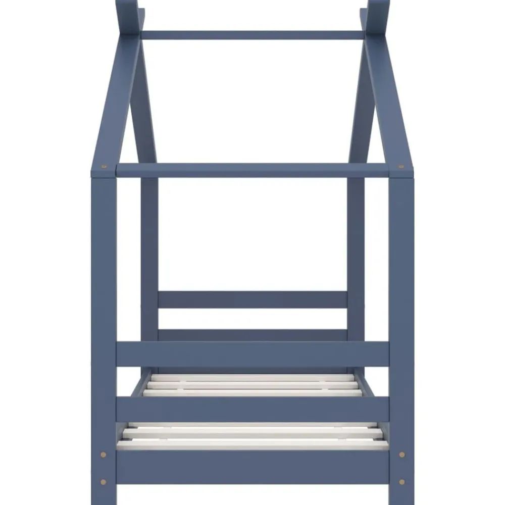 Mobilier Pour Bébés & Tout-Petits-vidaXL Cadre de lit d'enfant Bois de pin massif 70x140 cm Gris