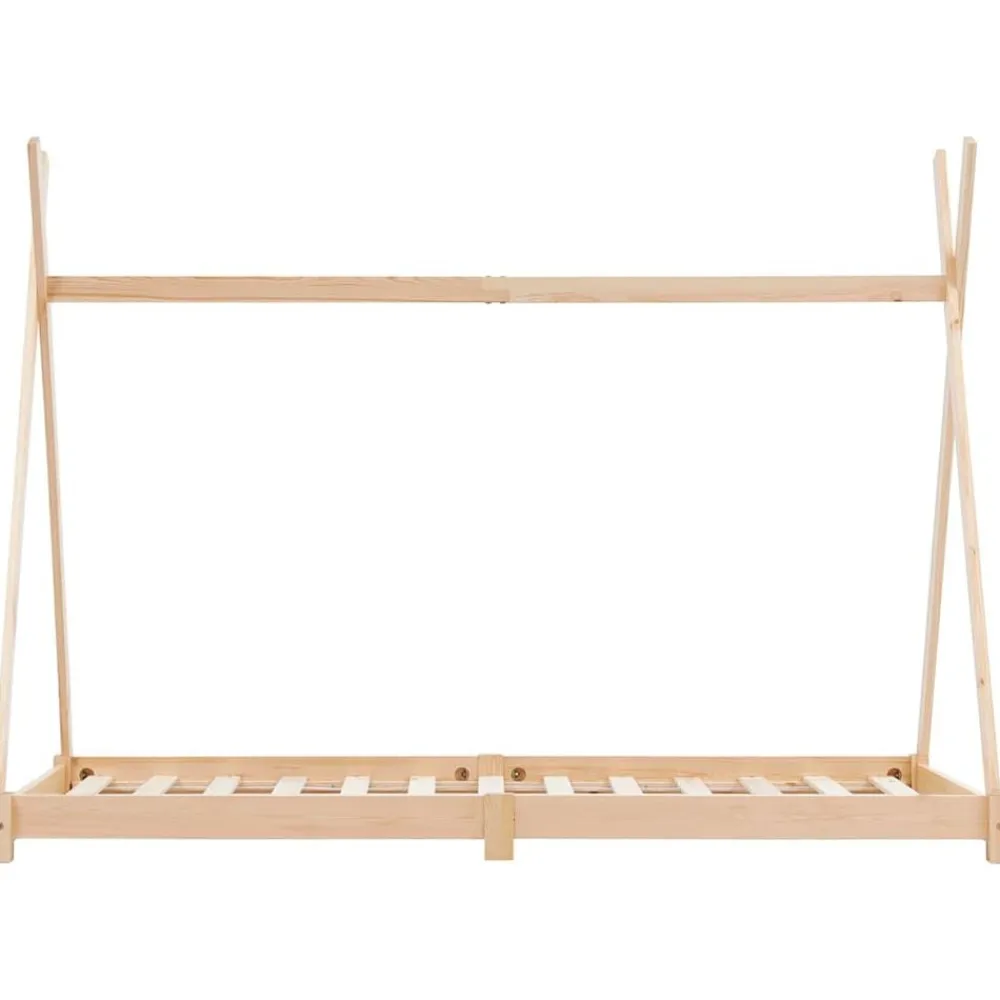 vidaXL Cadre de lit d'enfant Bois de pin massif 70x140 cm