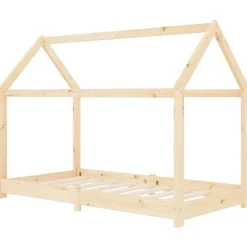 vidaXL Cadre de lit d'enfant Bois de pin massif 70x140 cm