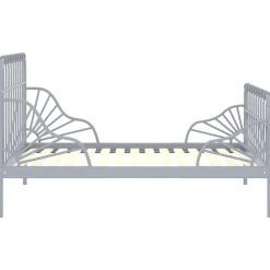 vidaXL Cadre de lit extensible Métal 80x130/200 cm
