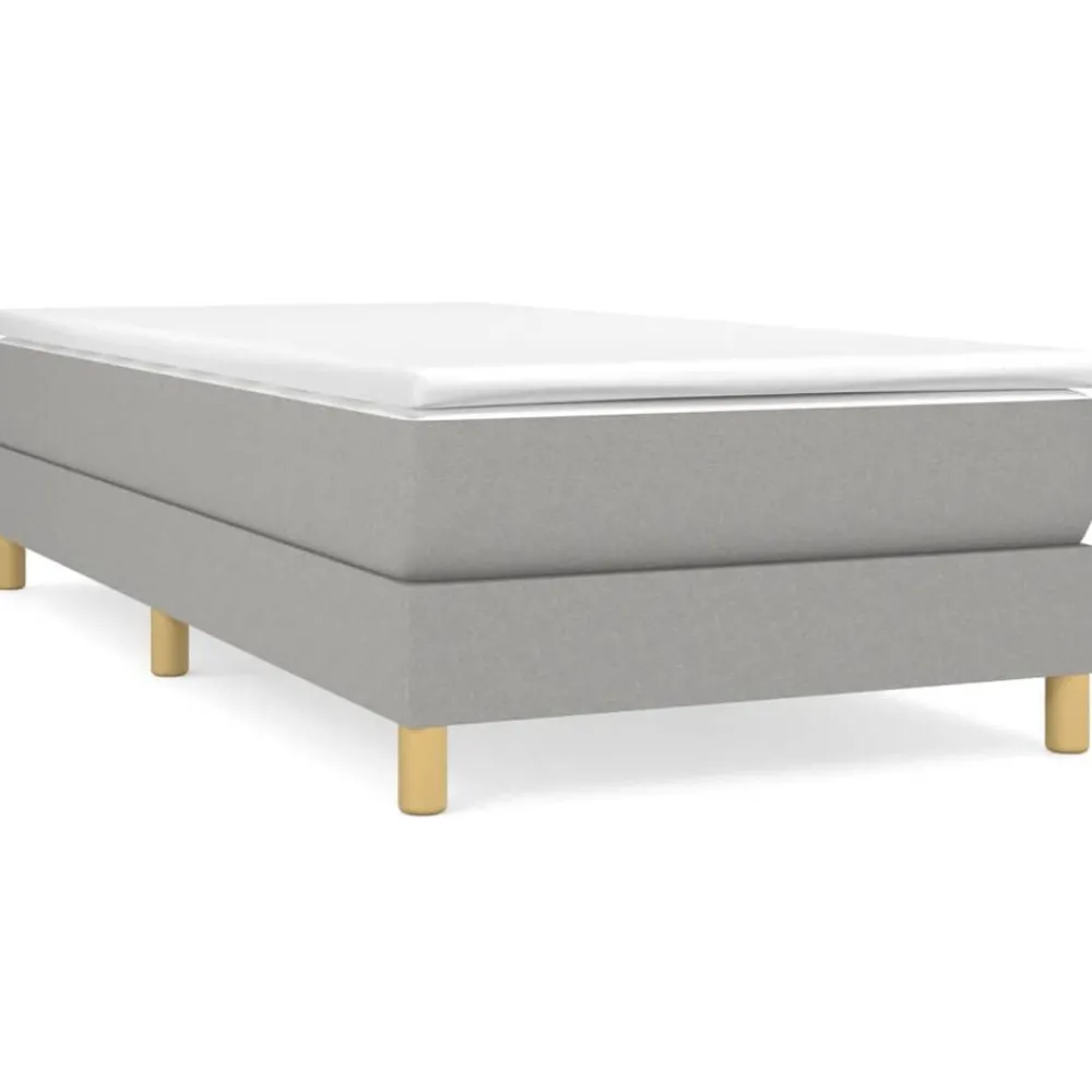 Lits & Accessoires-vidaXL Cadre de lit 80x200 cm tissu Gris clair