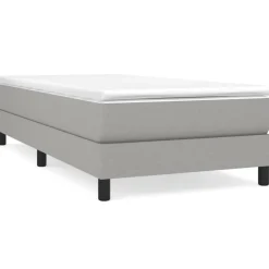 Lits & Accessoires-vidaXL Cadre de lit 80x200 cm tissu Gris clair