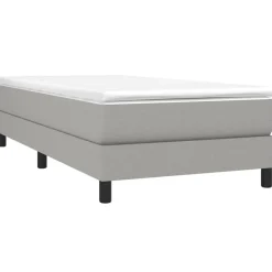 Lits & Accessoires-vidaXL Cadre de lit 80x200 cm tissu Gris clair