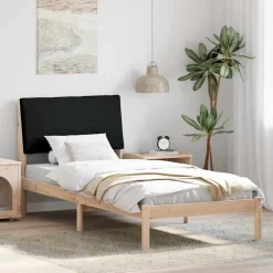 vidaXL Cadre de lit 100 x 200 cm Bois massif en pin