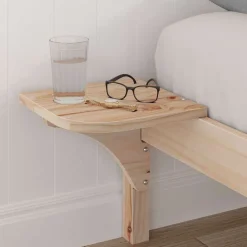 vidaXL Cadre de lit Naturel 200 x 200 cm Pin massif