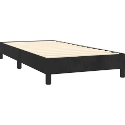 Lits & Accessoires-vidaXL Cadre de lit 80x200 cm velours Noir