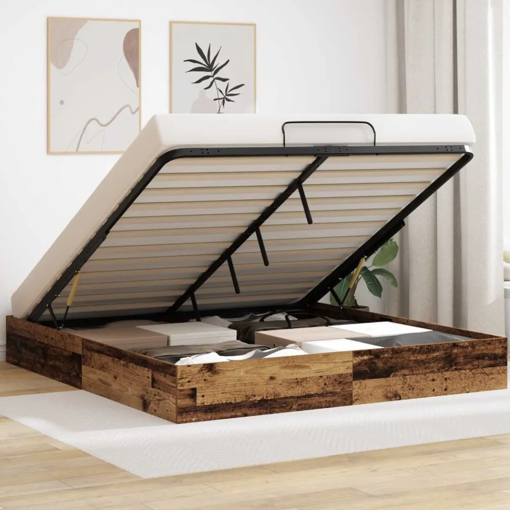 vidaXL Cadre de lit ottoman 203 x 180 x 25 cm