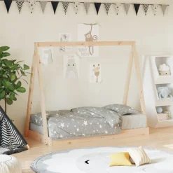Mobilier Pour Bébés & Tout-Petits-vidaXL Cadre de lit pour enfant 70x140 cm bois de pin massif Naturel