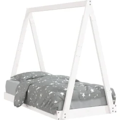 Mobilier Pour Bébés & Tout-Petits-vidaXL Cadre de lit pour enfant 70x140 cm bois de pin massif Blanc