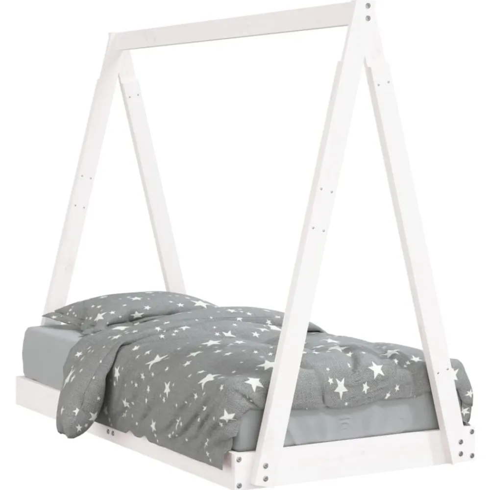 Mobilier Pour Bébés & Tout-Petits-vidaXL Cadre de lit pour enfant 70x140 cm bois de pin massif Blanc