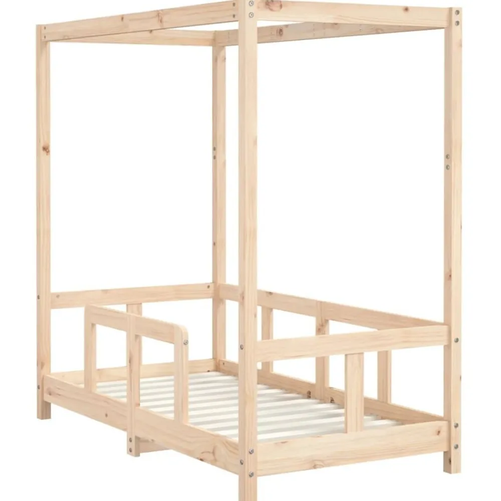 Mobilier Pour Bébés & Tout-Petits-vidaXL Cadre de lit pour enfant 70x140 cm bois de pin massif Naturel