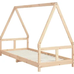 Mobilier Pour Bébés & Tout-Petits-vidaXL Cadre de lit pour enfants 80x200 cm bois de pin massif Naturel