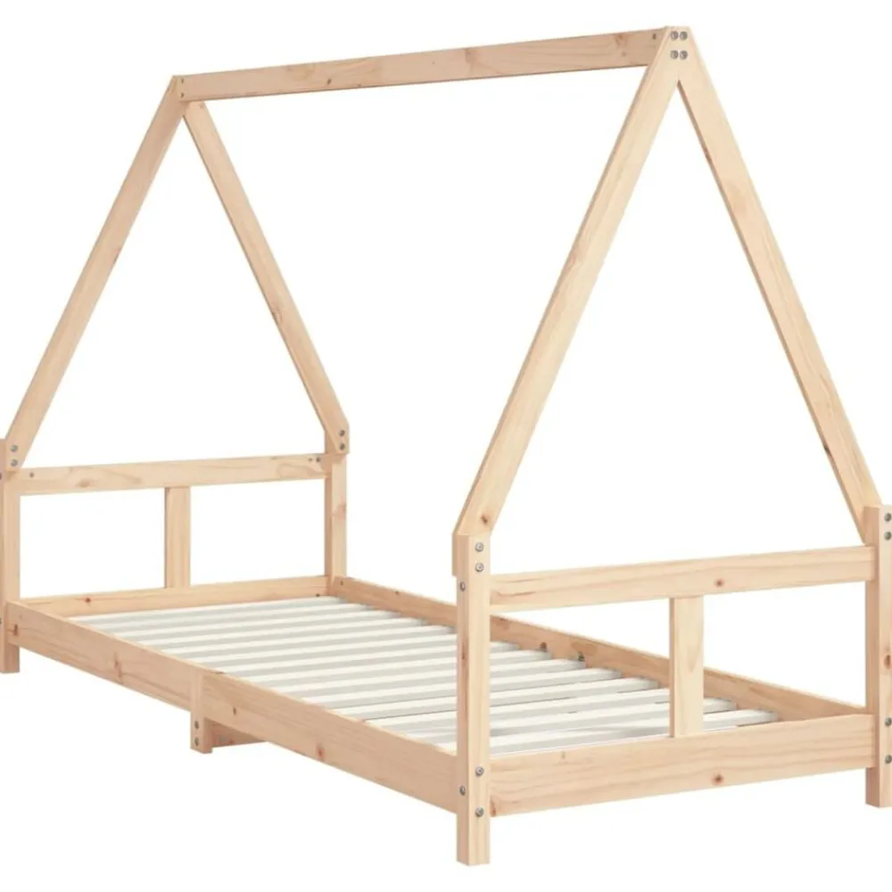 Mobilier Pour Bébés & Tout-Petits-vidaXL Cadre de lit pour enfants 80x200 cm bois de pin massif Naturel
