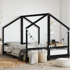 vidaXL Cadre de lit pour enfants 2x(80x200) cm bois de pin massif