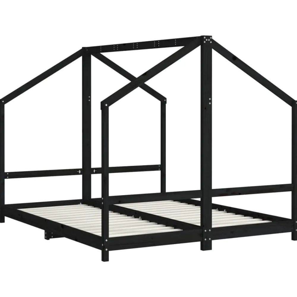 vidaXL Cadre de lit pour enfants 2x(80x200) cm bois de pin massif