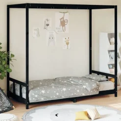 vidaXL Cadre de lit pour enfants 90x190 cm bois de pin massif