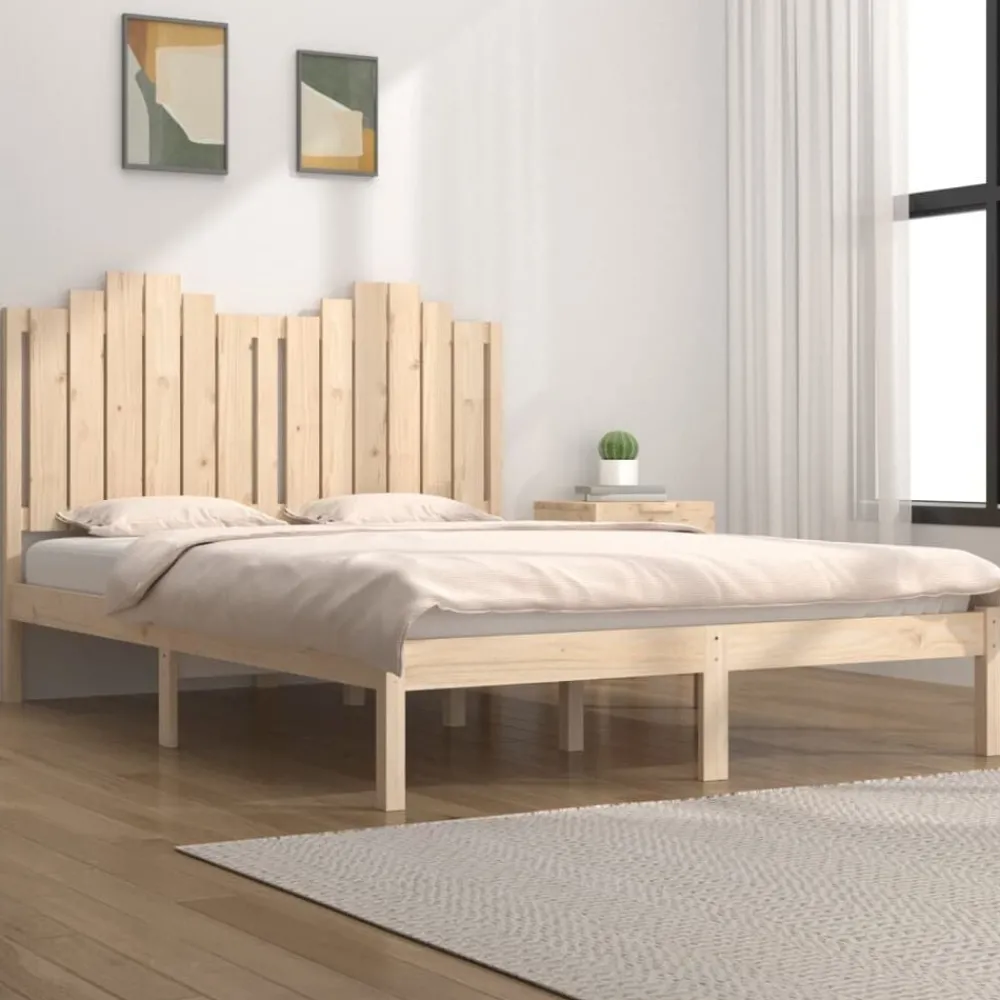 vidaXL Cadre de lit sans matelas bois massif