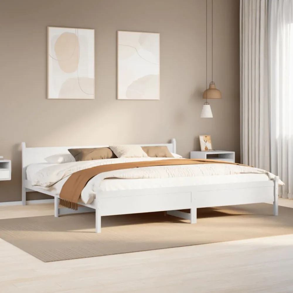 vidaXL Cadre de lit sans matelas 180x200 cm bois massif de pin