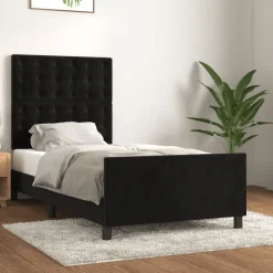 vidaXL Cadre de lit sans matelas 80x200 cm velours