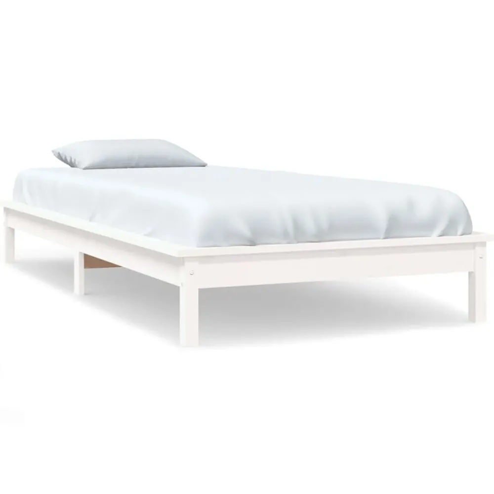 vidaXL Cadre de lit sans matelas 90x200 cm bois massif