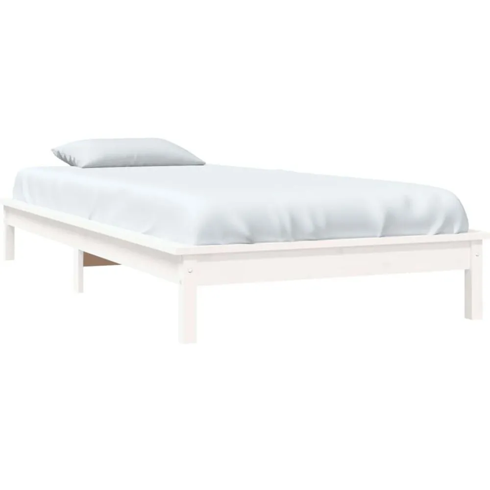 vidaXL Cadre de lit sans matelas 90x200 cm bois massif