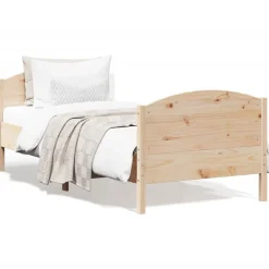 vidaXL Cadre de lit sans matelas 100x200 cm bois massif de pin