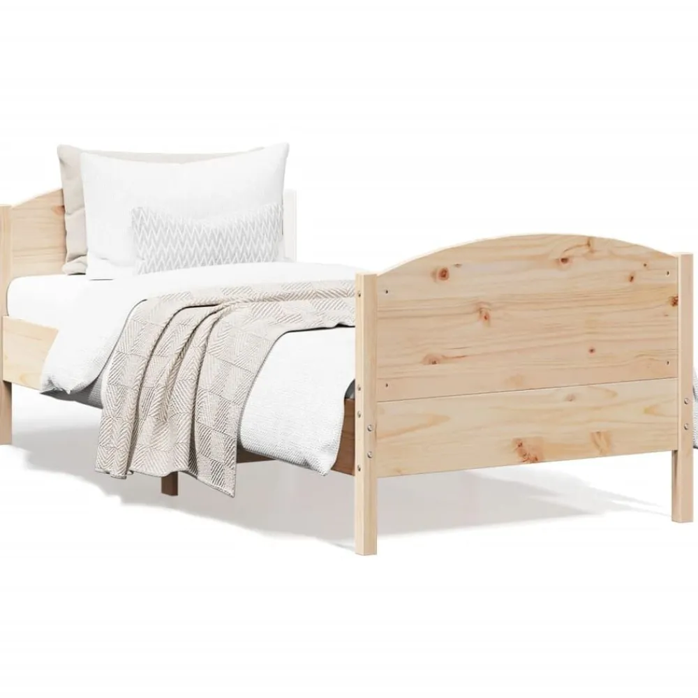 vidaXL Cadre de lit sans matelas 100x200 cm bois massif de pin