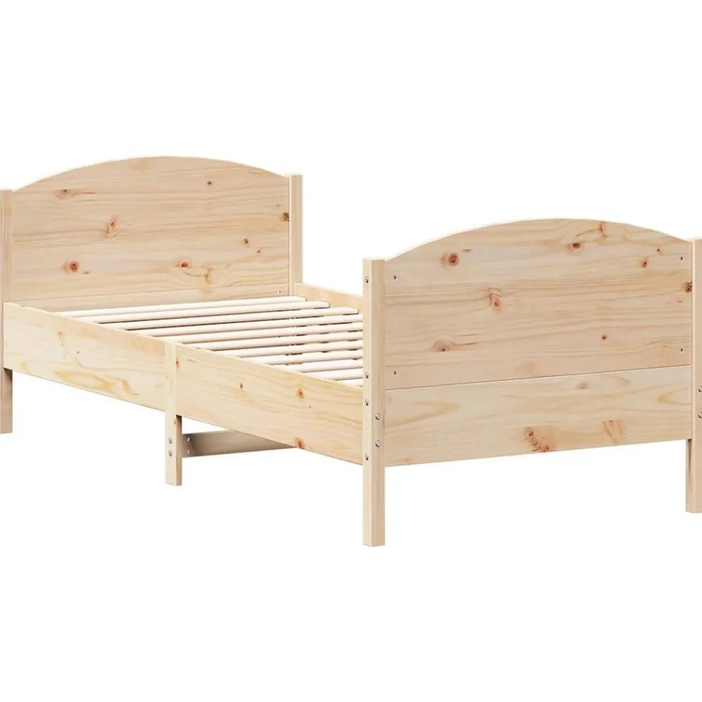 vidaXL Cadre de lit sans matelas 100x200 cm bois massif de pin