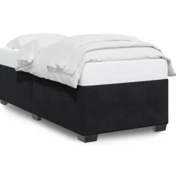 Lits & Accessoires-vidaXL Cadre de lit sans matelas 80x200 cm velours Noir