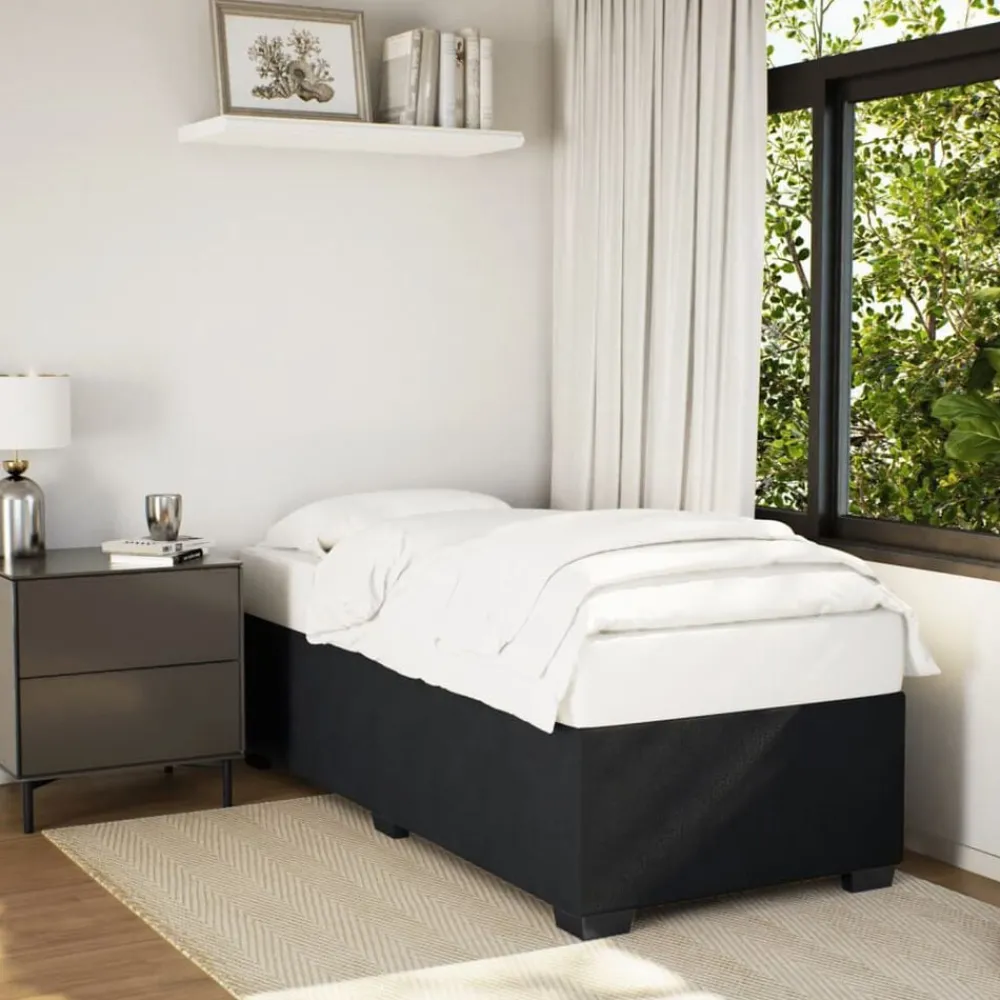 Lits & Accessoires-vidaXL Cadre de lit sans matelas 80x200 cm velours Noir
