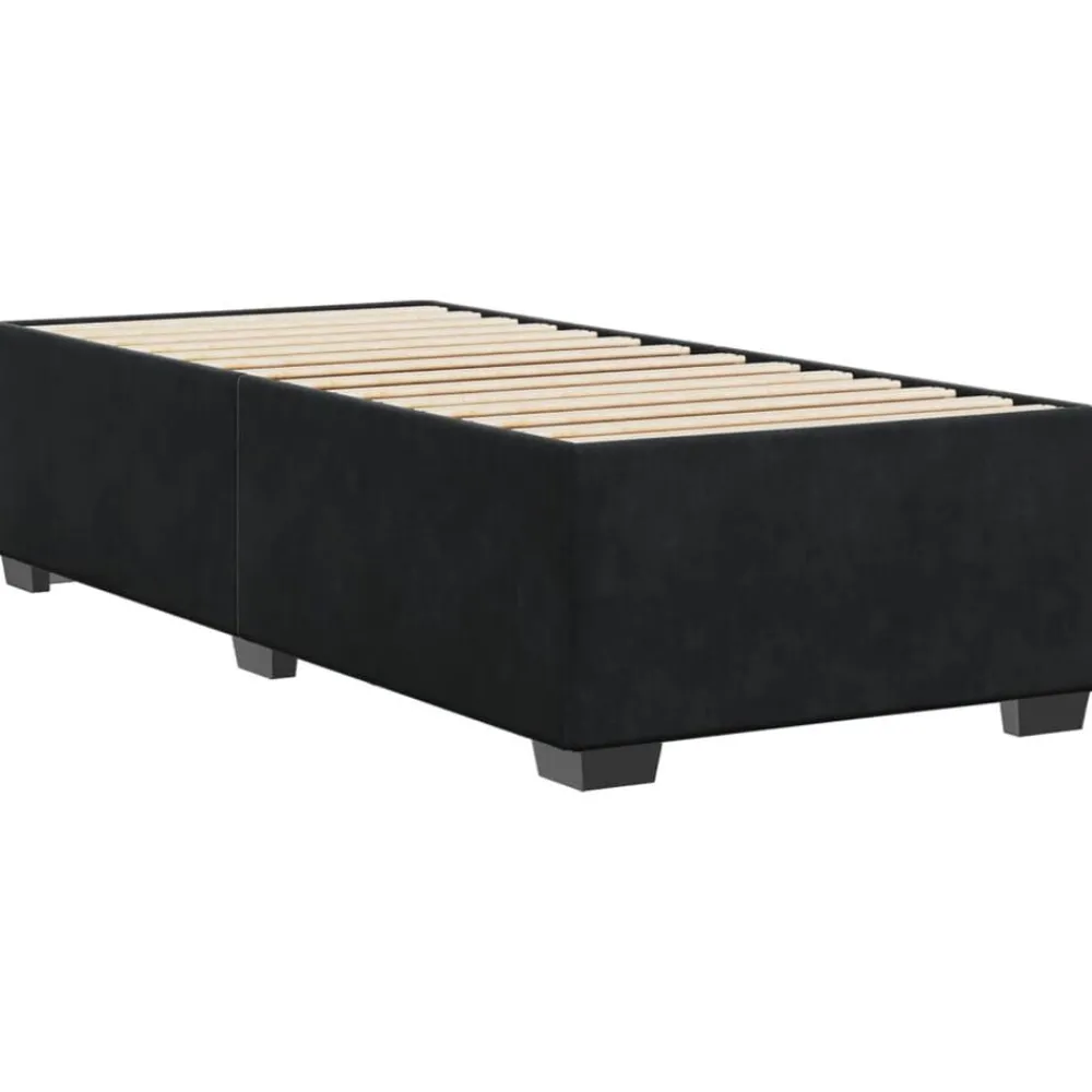 Lits & Accessoires-vidaXL Cadre de lit sans matelas 80x200 cm velours Noir