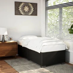 Lits & Accessoires-vidaXL Cadre de lit sans matelas 80x200 cm similicuir Noir