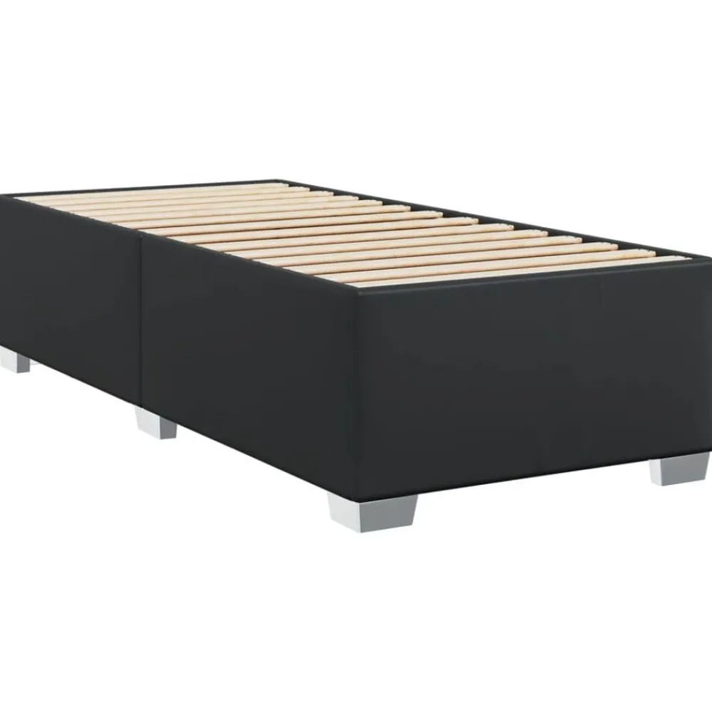 Lits & Accessoires-vidaXL Cadre de lit sans matelas 80x200 cm similicuir Noir