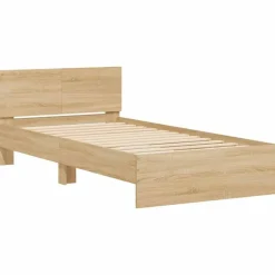 vidaXL Cadre de lit sans matelas avec lumières LED 100x200 cm