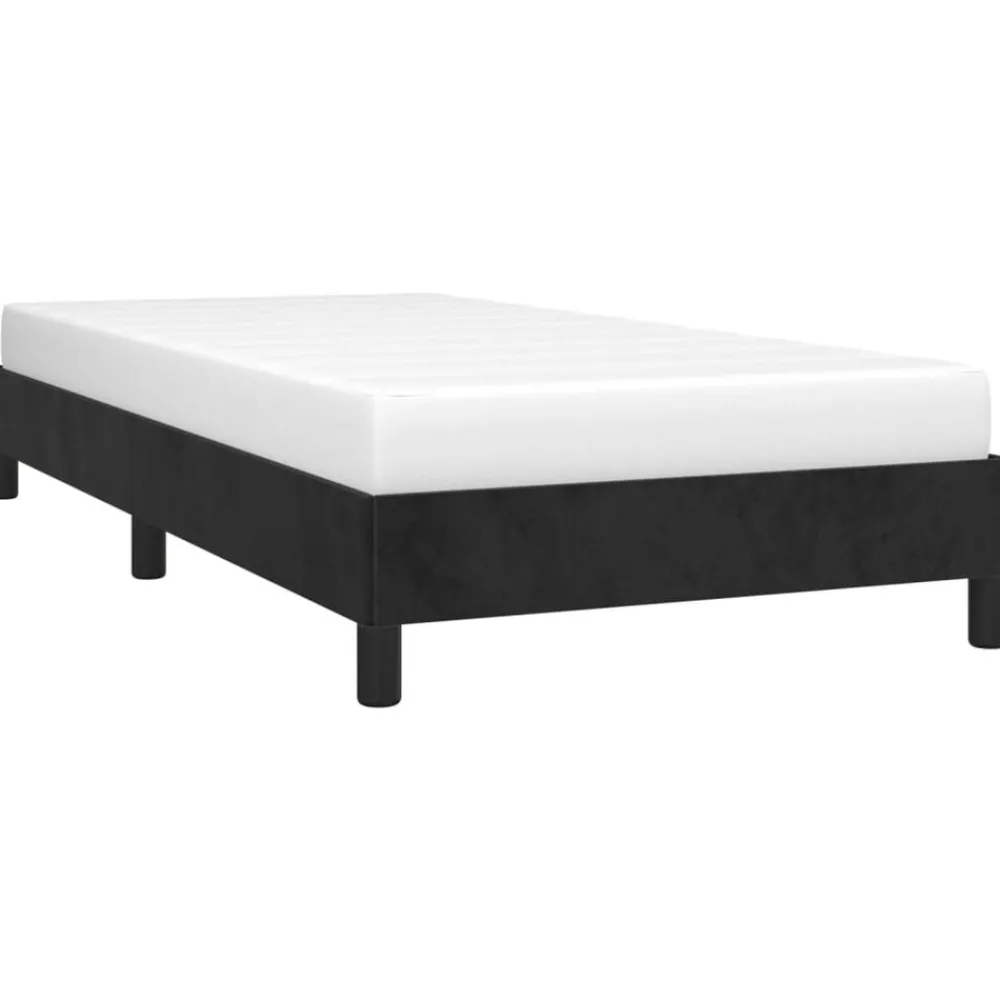 Lits & Accessoires-vidaXL Cadre de lit sans matelas 80x200 cm velours Noir