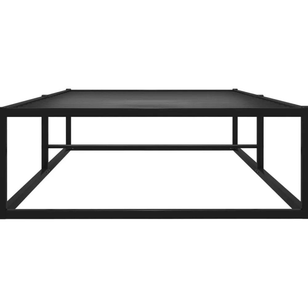Lits & Accessoires-vidaXL Cadre de lit sans matelas métal 90x200 cm Noir