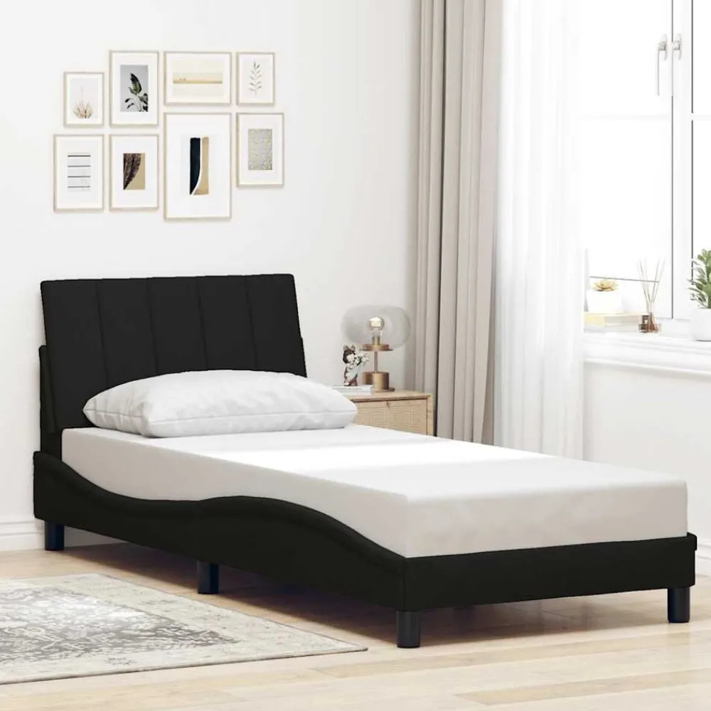 vidaXL Cadre de lit sans matelas Hanko 80x200 cm tissu