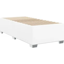Lits & Accessoires-vidaXL Cadre de lit sans matelas 80x200 cm similicuir Blanc