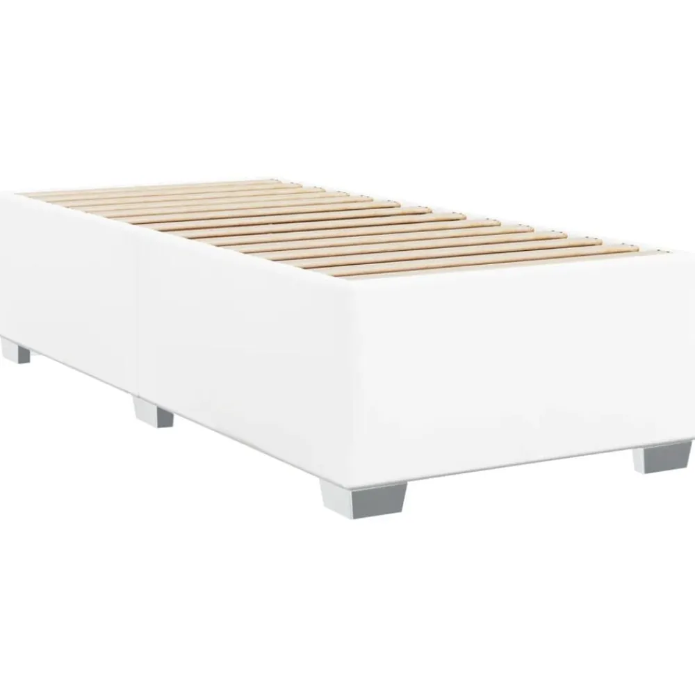 Lits & Accessoires-vidaXL Cadre de lit sans matelas 80x200 cm similicuir Blanc