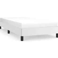 Lits & Accessoires-vidaXL Cadre de lit sans matelas 80x200 cm similicuir Blanc