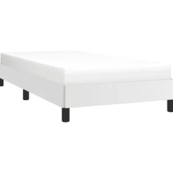 Lits & Accessoires-vidaXL Cadre de lit sans matelas 80x200 cm similicuir Blanc