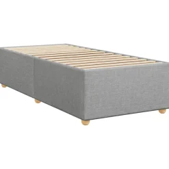 Lits & Accessoires-vidaXL Cadre de lit sans matelas 80x200 cm tissu Gris clair