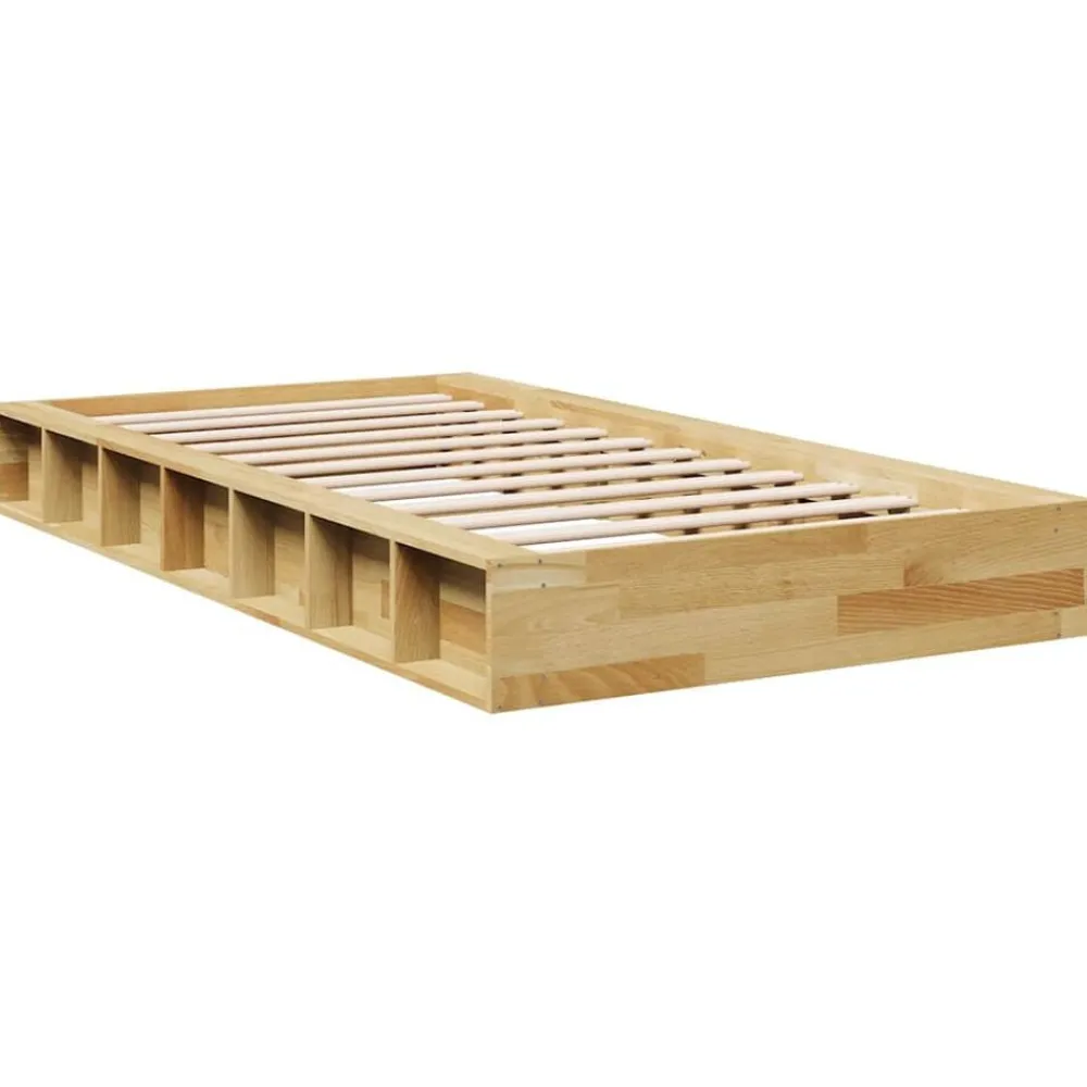 Lits & Accessoires-vidaXL Cadre de lit sans matelas 80x200 cm bois massif de chêne
