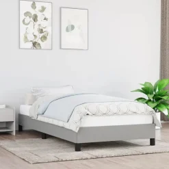 vidaXL Cadre de lit sans matelas 80x200 cm tissu