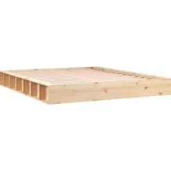 vidaXL Cadre de lit sans matelas 200x200 cm bois massif