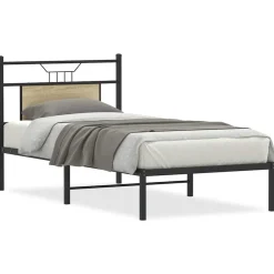 vidaXL Cadre de lit sans matelas chêne sonoma 75x190 cm