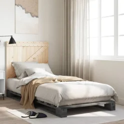 vidaXL Cadre de lit sans matelas 90x200 cm bois de pin massif