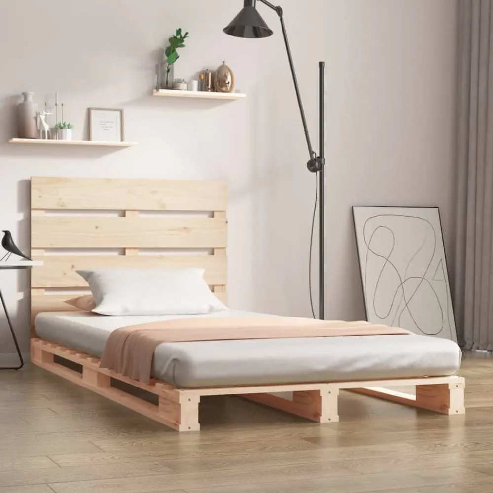 vidaXL Cadre de lit sans matelas 90x200 cm bois de pin massif