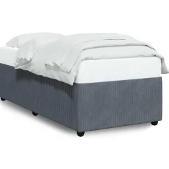 Lits & Accessoires-vidaXL Cadre de lit sans matelas 80x200 cm velours Gris foncé